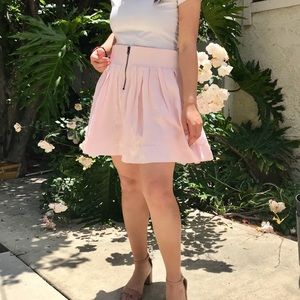 Hazel {Anthropologie} | Pink Zippered Skirt